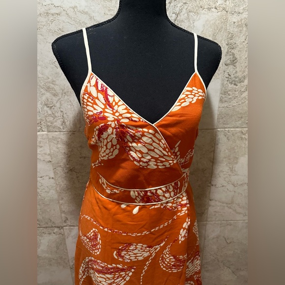 Land of the Free beautiful orange size medium dress - Picture 2 of 7